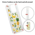 thumbnail image 4 of Luxury Clear Ultra Slim for iPhone 11 Pro Max Back Case, Wireless Charging Anti-scratch with Fruit Pattern Design Anti-fingerprint Transparent Phone Case Cover for iPhone 11 Pro Max, Pineapple, 4 of 11