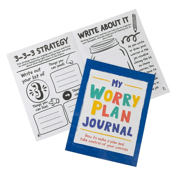 Fun Express My Worry Plan Journals & Activity Books - 12 Pieces - 8 1/2" x 11"