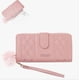 thumbnail image 1 of Cartera Antirrobo Gran Capacidad Billetera Moda Para Mujer Modelo Rosa, 1 of 4