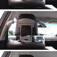 thumbnail image 2 of Cintre Rétractable Imitation Cuir pour Voiture Support de Vêtements Rv Camion Gris, 2 of 8