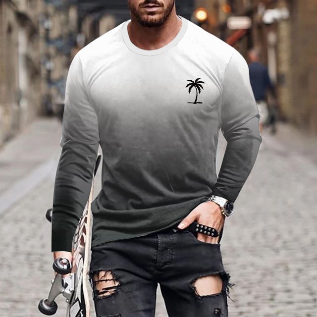 RXIRUCGD T-Shirt à Manches Courtes pour Hommes, Mode Décontractée, Col Rond, Imprimé, Gris Foncé, Taille : TG