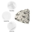 thumbnail image 3 of Susaid DOGS FACE Print Winter Beanie for Men Women, Lined Beanie Soft Warm Knit Hat Ski Cuffed Cap, 3 of 6