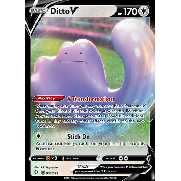 Pokemon Shining Fates Ditto V 50 Walmart Com