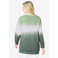 thumbnail image 4 of Woman Within Plus Size Tie-Dyed Knit Sweatshirt Tunic, 4 of 6