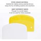 thumbnail image 3 of 2 pcs 13.5x9cm Back Corner - Plastic Scraper for Kitchen, Pastry, Pancake (yellow, white), 3 of 5