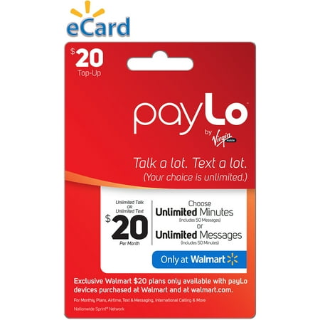 Virgin payLo $20 Web (Email Delivery)