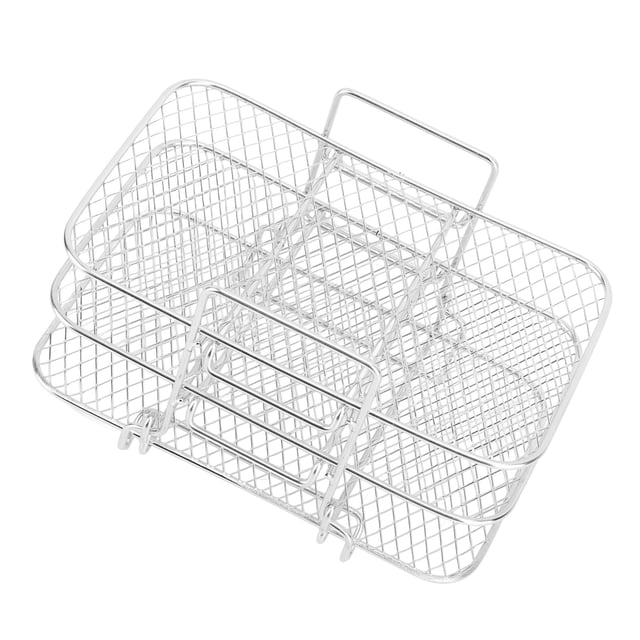 Rejilla apilable para freidora de 3 capas Jadeshay de acero inoxidable