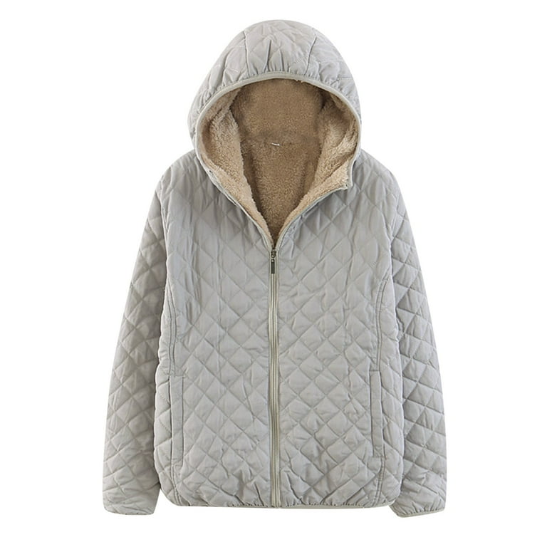 Forestyashe Womens Tops Dressy Casual Check Hooded Solid Color