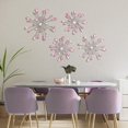 thumbnail image 3 of Decoración de pared Hicarer de metal rosa con forma de estrella en forma de estrella, 30 a 31 cm, 4 unidades, 3 of 7