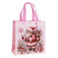 thumbnail image 2 of Clearance Under $1 Christmas Non-Woven Tote Bag with Handles - Pink Style 2, 2 of 5