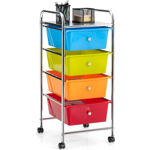 Rolling Craft Cart With Drawers