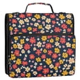 thumbnail image 5 of FORMRS Zipper Binder with Shoulder Strap 2-inch Ring 500 Sheet Capacity File Bag, Small Colorful Flower, 5 of 5
