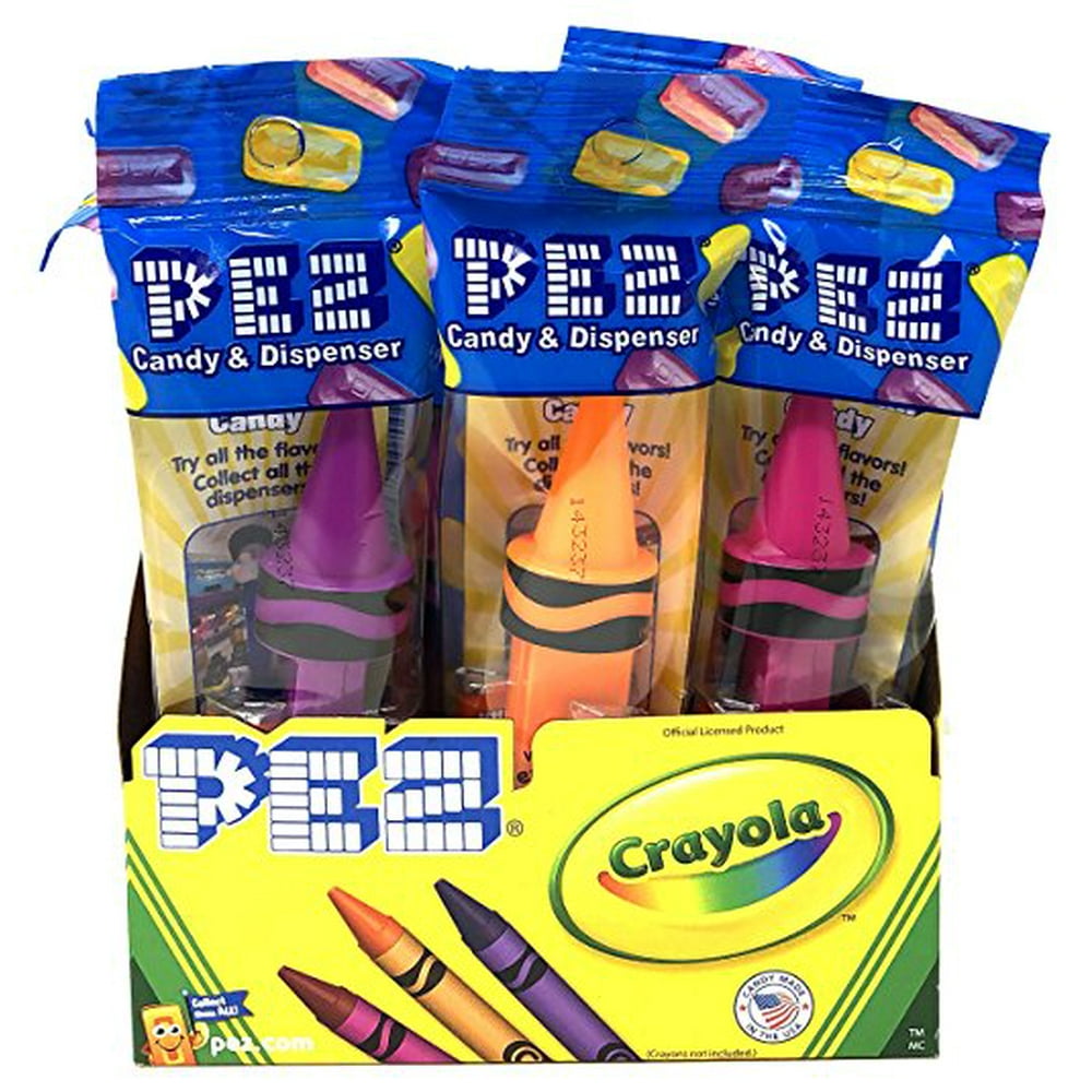 Pez Crayola Crayon Pez Candy Dispensers (12 Pack)