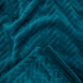 thumbnail image 7 of Chanasya Soft Faux Fur Embossed Throw Blanket - Solid Color Fuzzy Double Layered Super Soft Cozy Plush Elegant Throw - for Bed Couch and Living Room (50x65 Inches) Teal Blanket, 7 of 7