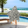 thumbnail image 6 of Toddler Hooded Beach Towel 24x50 Kids Bath Towels Soft Quick Dry for Swim Pool Boys Girls Hand-drawn Mushrooms, 6 of 7