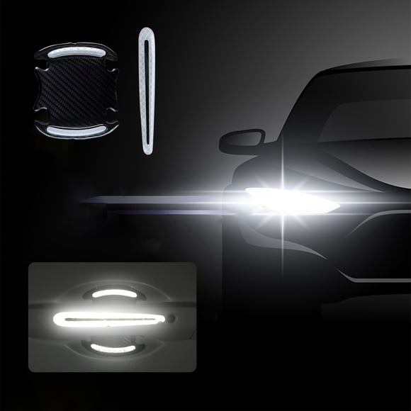 Meitianfacai Car Door Handle Protection Film Reflective Invisible Door Bowl Protection Sticker Carbon Fiber Door Handle Sticker Paint Scratch Sticker