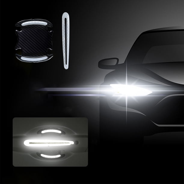 Accesorios para el coche, película protectora para manija de puerta de coche, pegatina reflectante invisible para manija de puerta, pegatina de fibra de carbono para manija de puerta, pegatina para ar