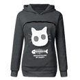 thumbnail image 2 of SweatshirtCatLoversHoodieKangarooDogPetPawPulloversCuddlePouchSweatshirtPocketAnimalEarHooded, 2 of 3