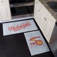 thumbnail image 1 of US States Design Non Skid Washable Kitchen Mats & Rugs Set of 2 - Multipurpose Low Pile Area Rugs - Set of 44 x 24 and 31.5 x 20 Inches Floor Mats, 1 of 7