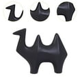 thumbnail image 6 of TISHITA Camel Figurine Animal Statue Multifunctional Art Crafting Minimalist Decorative Camel Sculpture for Desktop Shelf Centerpiece Black, 6 of 8