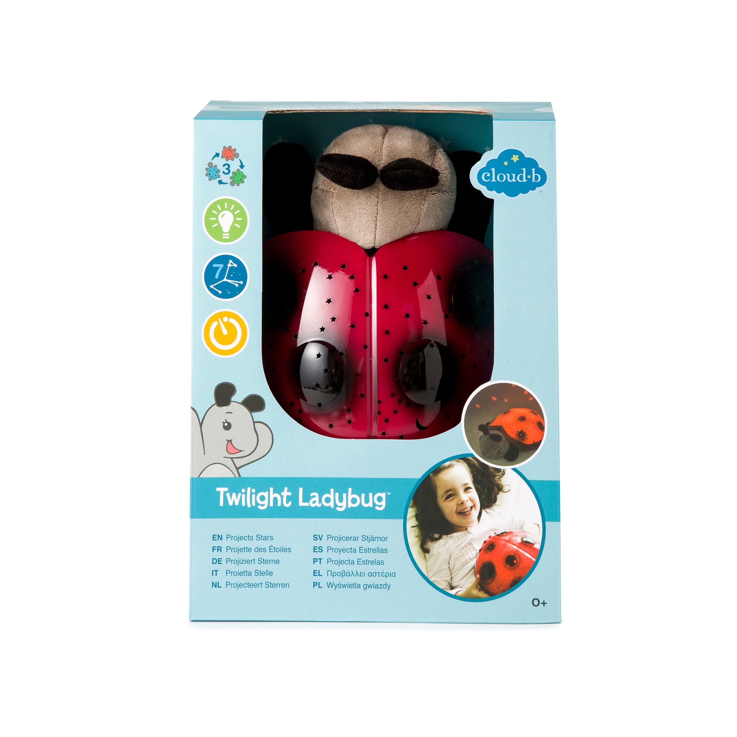 Cloud b Star Constellation Twilight Ladybug LED Night Lights