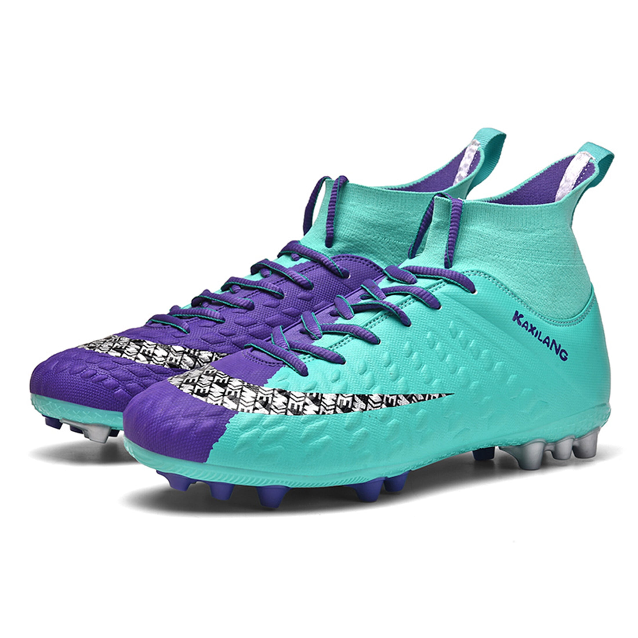 Men Soccer Cleats HighTop Football Boots Outdoor Spikes Soccer Shoes
