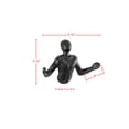thumbnail image 5 of Danya B. Protruding "Palms Up" Cast Iron Decorative Black Wall Mount Hooks (Set of 2), 5 of 5