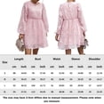thumbnail image 2 of Vestido De Mujer Mini vestido femenino Casual Jacquard cómodo cuello redondo fiesta Clubwear traje de calle Kuymtek Rosa L para Mujer, 2 of 8