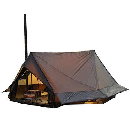 Cabin Hot Tent with Stove Jack Camping Tent Winter Tent 4 Season Tent 1-2 Person for Backpacking Camping Hiking Hunting Fishing Waterproof Windproof Lightweight 82 * 59 * 47