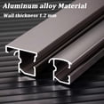 thumbnail image 7 of Wall Mount Double Curtain Track System - Heavy-Duty Metal Rail Set for Room Divider  Living Room &; Bedroom - Adjustable Mounting, 7 of 7