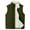 Army Green, variant on Mens Fleece Vests Warm Zip up Outerwear Sleeveless Jacket Winter Casual Lightweight Golf Vests with Pockets