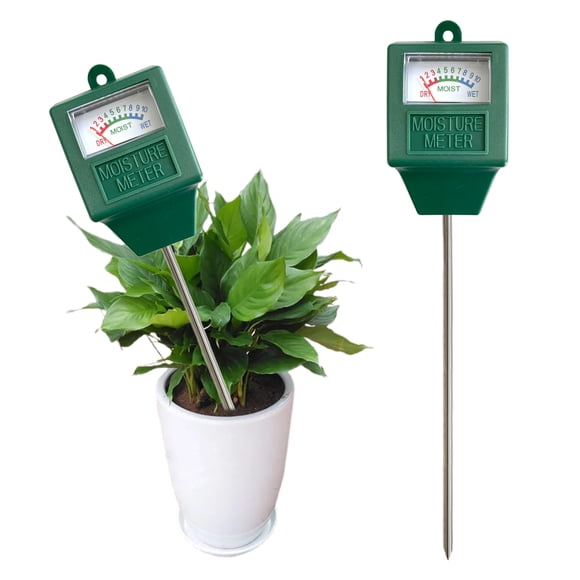 Square Table Soil Moisture Meter No Battery Required Soil Moisture Detector Moisture Meter Flower Grass Watering Potted Plant Moisture Tester Measurement Instrument 9x5x4cm, Probe