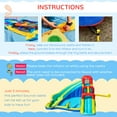 thumbnail image 4 of Outsunny 5-in-1 Water Slide Kids Inflatable Bounce House Water Park Jumping Castle Includes Trampoline Slide Water Pool Cannon Climbing Wall with Carry Bag, Repair Patches without Air Blower, 4 of 9