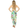 thumbnail image 2 of LA LEELA Women's Bikini Beach Wrap Swimwear Cover up Bathing suit Summer Wraps Swimsuit Sarong Skirts for Women One Size White, Leaves, 2 of 5
