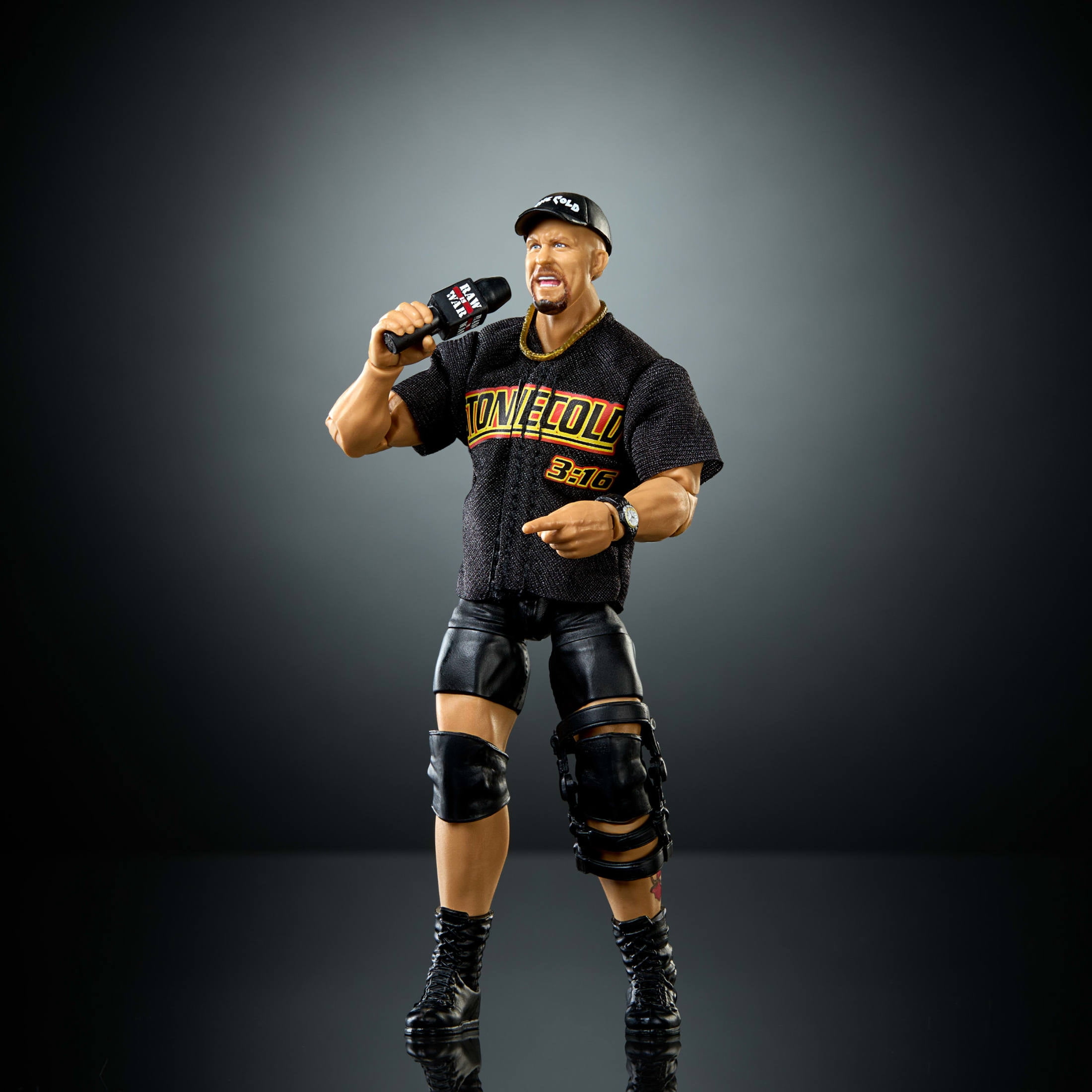 WWE Elite “Stone Cold” Steve Austin Action Figure, Series #122, 6-inch Collectible with Accessories