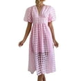 thumbnail image 1 of Ketyyh-chn99 Robes d'Été pour Femmes Grande Taille Robe Mini Robe de Fête Robe de Plage Robe d'Automne Décontractée Ample Robe Mini Rose,m, 1 of 4