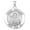 Sterling Silver, variant on PicturesOnGold.com Saint Declan Religious Medal Necklace Pendants - 1 x 1 inch -Solid 14K Yellow Gold