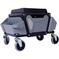 thumbnail image 2 of Elleree Rolling Shop Stools with Wheels,Rubber Cushion Storage Drawers Tray ,Heavy Duty Roller Creeper Mechanics Stool for Home DIY Garage Car Detail, 2 of 8