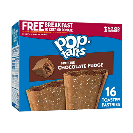 Pop-Tarts Toaster Pastries Breakfast Foods Frosted Chocolate Fudge 16 Ct 27 Oz Box