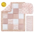 thumbnail image 2 of Juego de ropa de cama para cuna The Peanutshell Grace para niñas, 3 piezas, 2 of 7