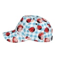 thumbnail image 5 of Balery Baseball Cap Adjustable Size for Running Workouts and Outdoor Activities All Seasons Dad Hat(Flowers and Lady Bugs), 5 of 8