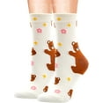 thumbnail image 5 of Womens Girls Novelty Funny Crew Socks Cute Animal Bear Socks for Girl's Gift, 5 of 6