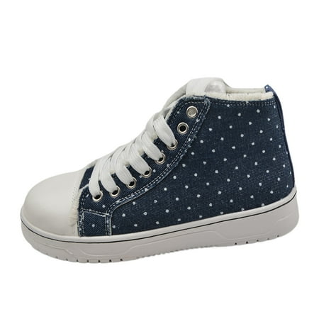 

CAICJ98 Running Shoes Womens Womens Loafers Comfort Casual Quilted Leather Slip On Sneakers Blue