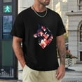 thumbnail image 4 of Hanmun Geometric Men's Graphic Tees Print Vintage T-Shirts Short Sleeve Crew Neck Casual Size S-3XL, 4 of 9