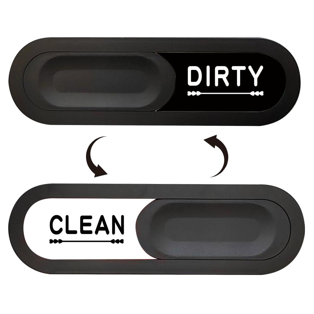 Dishwasher Clean Dirty Sign NonScratching Strong Oval