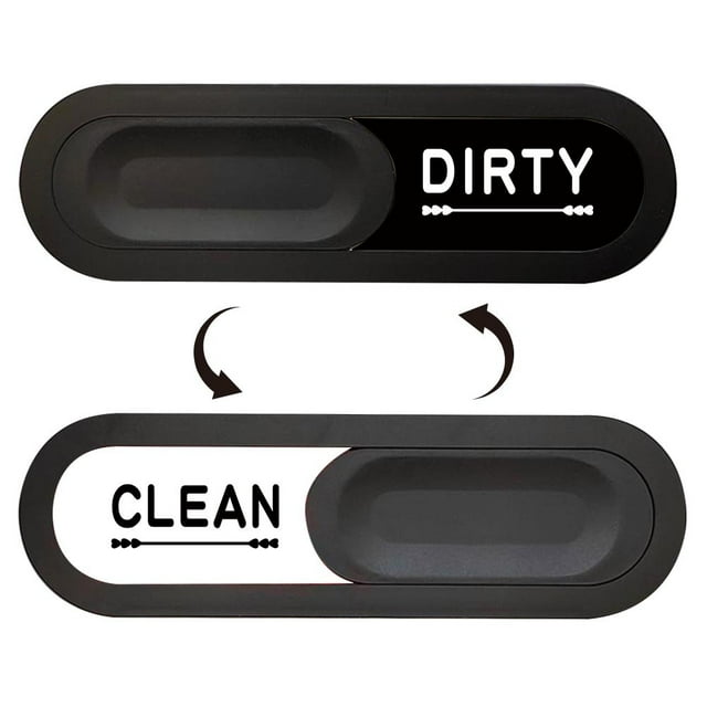 Dishwasher Clean Dirty Sign NonScratching Strong Oval