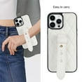 thumbnail image 4 of Jiahe Cover for iPhone 12 Pro Max, Slim Soft with Adjustable Wristband Kickstand Case,Anti-Scratch Rugged Shockproof PU Leather Cover Protective Cover, white, 4 of 8