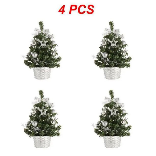 1~8PCS 20/30/40cm New Christmas Tree Christmas Decorations Small Christmas Tree Home Table Ornaments Gifts Artificial Snow