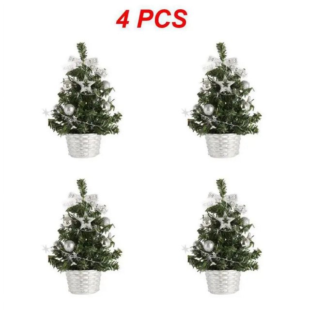 1~8PCS 20/30/40cm New Christmas Tree Christmas Decorations Small Christmas Tree Home Table Ornaments Gifts Artificial Snow