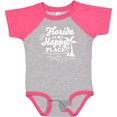 thumbnail image 3 of Inktastic Florida is My Happy Place with Palm Trees Boys or Girls Baby Bodysuit, 3 of 5
